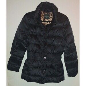 Roberto Verino Quilted Puffer Coat Women Sz Med (10) Trendy Contemporary Stylish